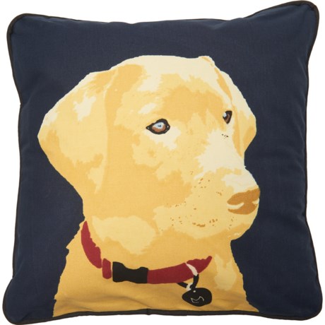 Chandler 4 Corners Navy Yellow Lab Throw Pillow 18x18 Save 50