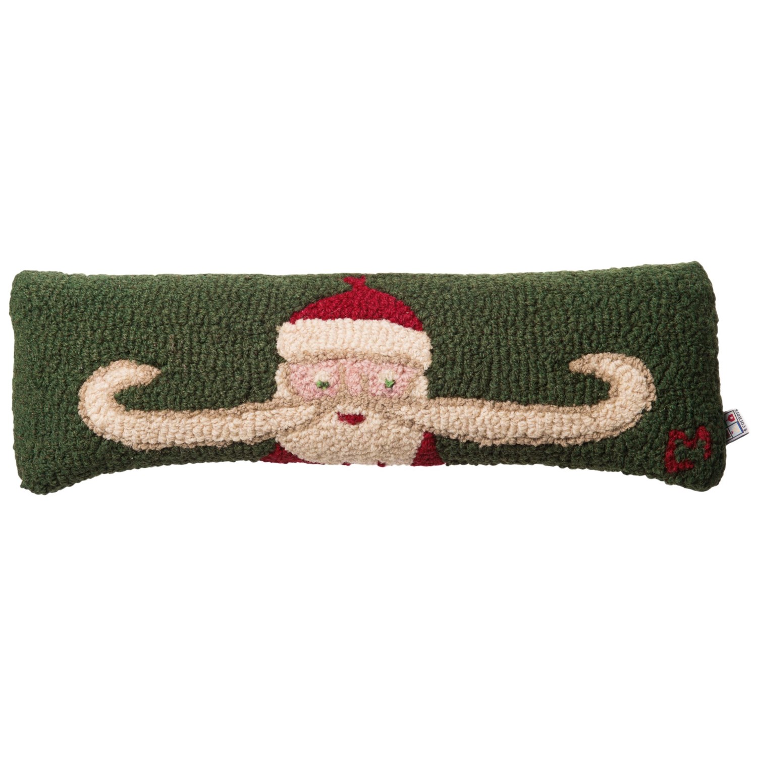Chandler 4 Corners Santa’s Stach Hooked Pillow 8×24”