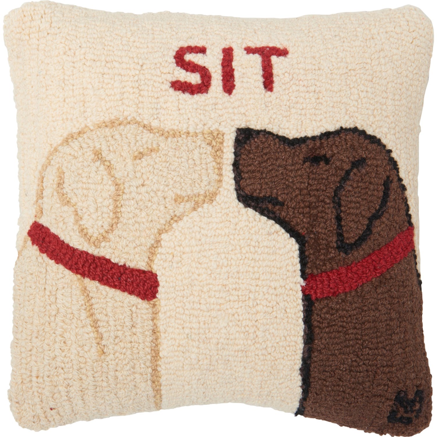 Chandler 4 Corners Sit Lab HandHooked Throw Pillow 18x18” Save 66