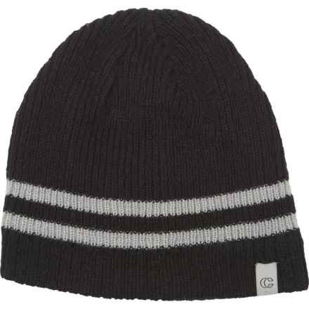 Chaos Striped Beanie (For Men) in Black/Grey