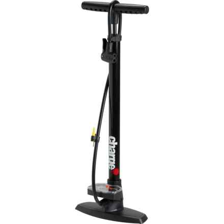 CHARGE Bike Floor Pump with Gauge in Black