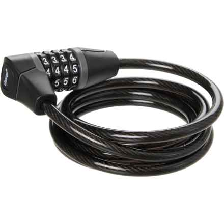 CHARGE Combination Cable Bike Lock - 6’ in Black