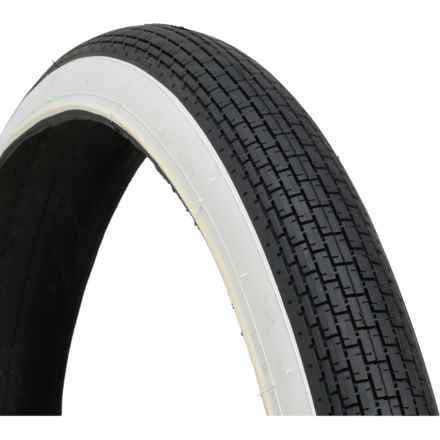 CHARGE Cruiser White Wall Tire - 26x2.125” in Black
