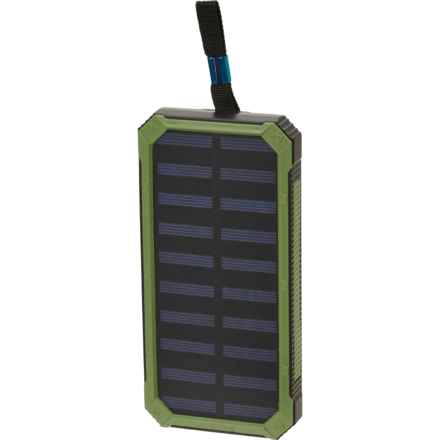 ChargeWorx Solar-Powered Power Bank in Green