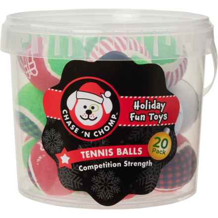 Chase 'N Chomp Tennis Ball Bucket - 20-Pack in Multi