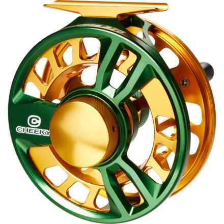 Cheeky Fly Fishing Limitless 375 Freshwater Fly Reel - 5-7wt in Green/Gold