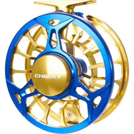 Cheeky Fly Fishing Spray 450 Saltwater Fly Reel - 9-12wt in Electric Blue/Gold
