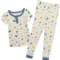 CHICKPEA ORGANIC Toddler Boys Dino Print Sleep Set - Organic Cotton, Short Sleeve in Multi