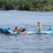 450PR_3 Chill Lake & Pool Drifter Dolphin Island Water Mat - 18x6’