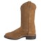 647VG_4 Chippewa 12” Tan Rough-Out Pull-On Western Boots - Leather, Round Toe, Factory 2nds (For Men)