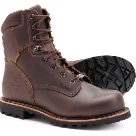 Chippewa 8” Bolville Work Boots - Waterproof, Composite Safety Toe, Leather (For Men) in Brown
