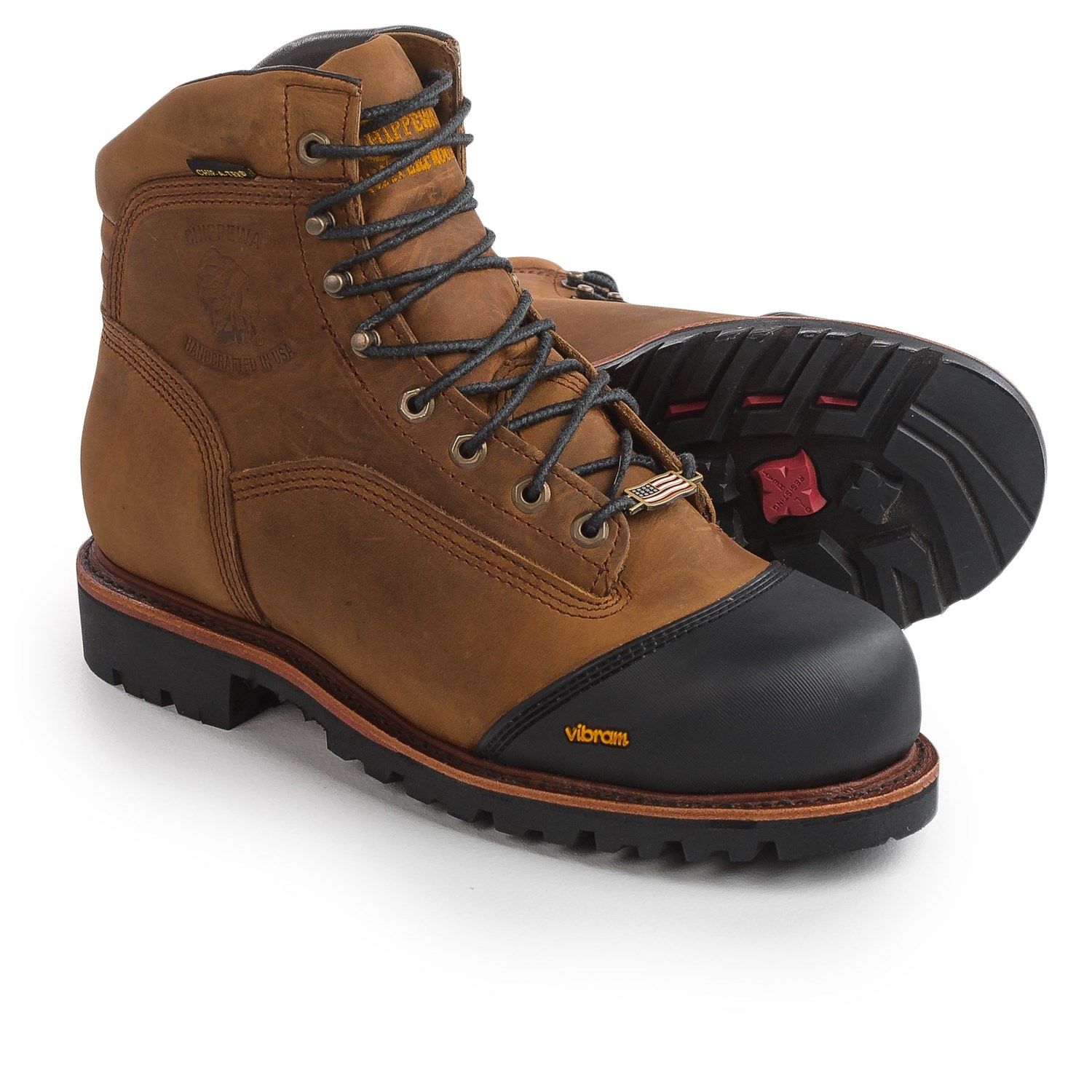 Chippewa Apache 6” Leather Work Boots Composite Safety Toe