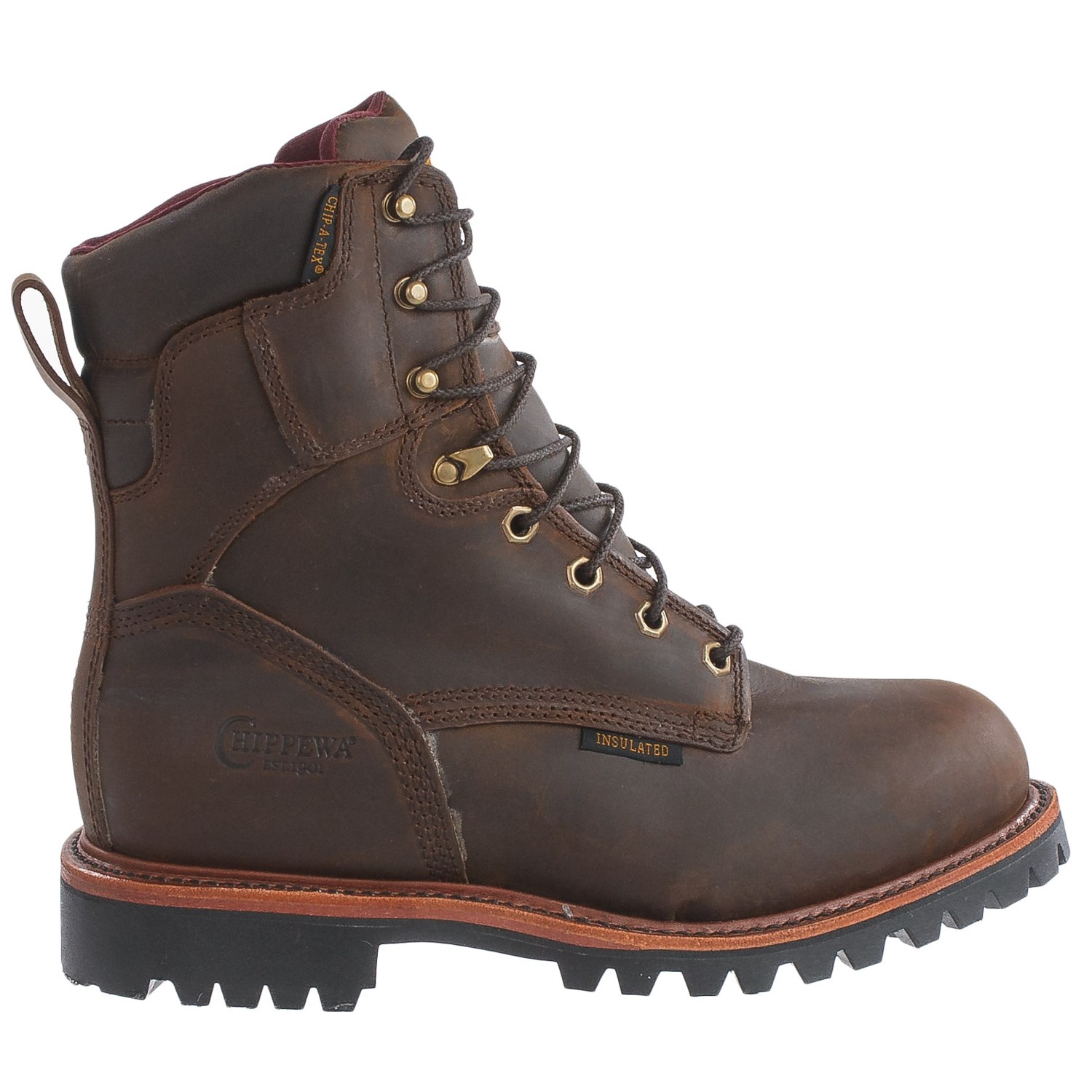 Chippewa Bay Crazy Horse Leather Work Boots (For Men) - Save 40%