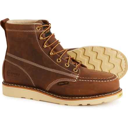 Chippewa Edge Walker 6” Work Boots - Steel Safety Toe (For Men) in Hickory