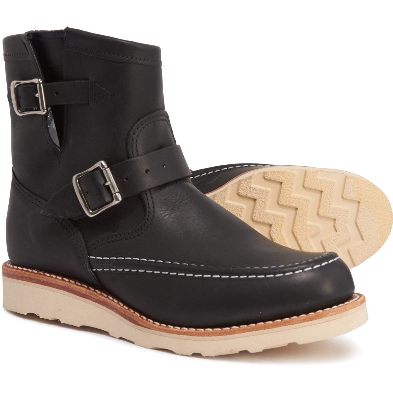 chippewa moc toe boot