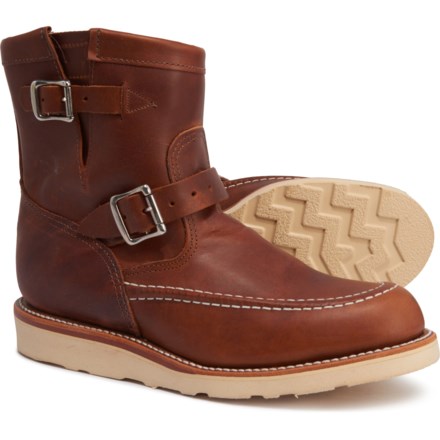chippewa leather moc toe oxford shoes