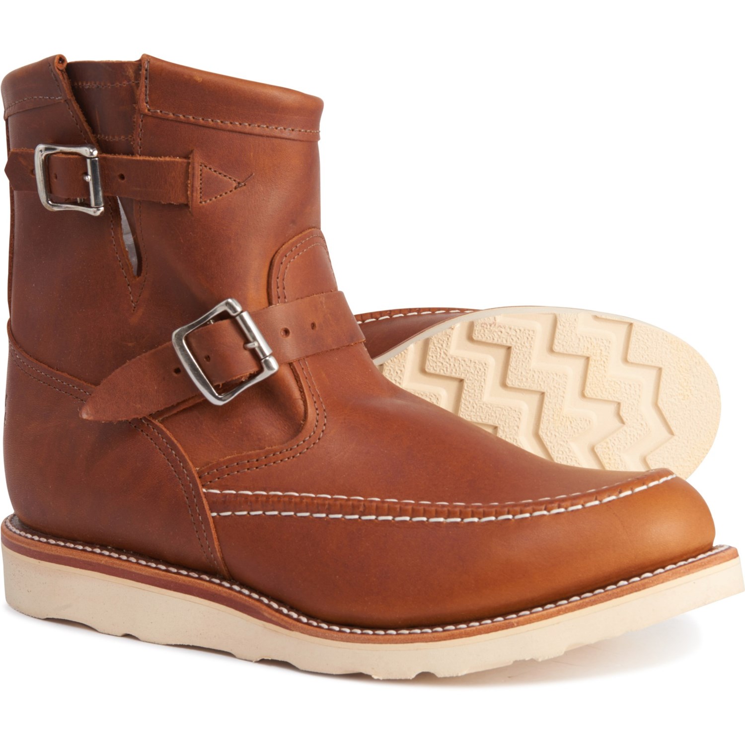 mens moccasin toe boots