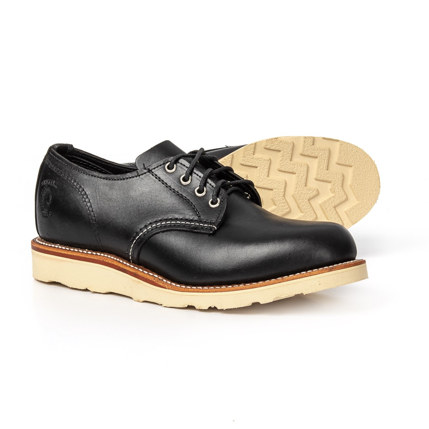 Chippewa Leather Plain Toe Oxford Shoes (For Men)