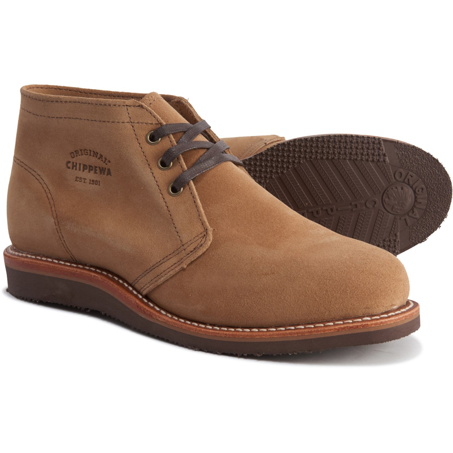 khaki chukka boots