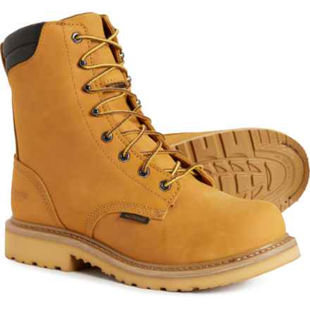 Chippewa Northbound 8” Work Boots - Waterproof, Insulated, Wide Width (For Men) in Wheat