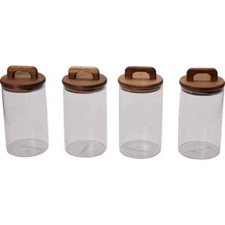 CHLOE & PASCAL Pantry Canister Set - 4-Pack in Clear