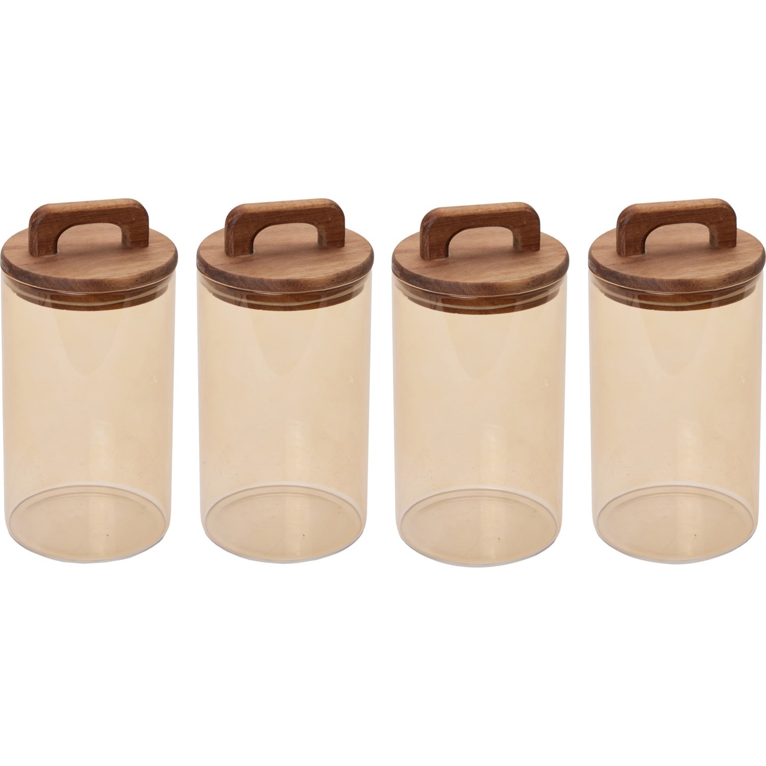 CHLOE & PASCAL Wood Handle Pantry Canisters 4Pack, 42 oz. Save 44
