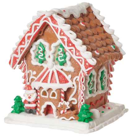 CHRISTMAS HOUSE LED Gingerbread House - 8.5” in Multi