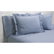 Christy Renaissance Pillowcases - King, 400TC Egyptian Cotton Percale in Soft Chambray - Closeouts