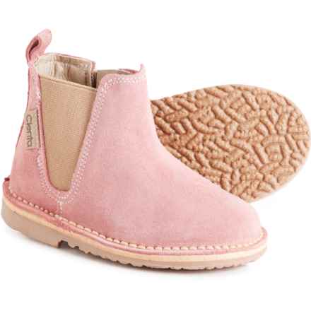 Cienta Made in Spain Girls Side Zip Boots - Suede in Pink