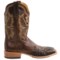 8839A_4 Cinch Goat with Caiman Overlays Cowboy Boots - 11”, Square Toe (For Men)