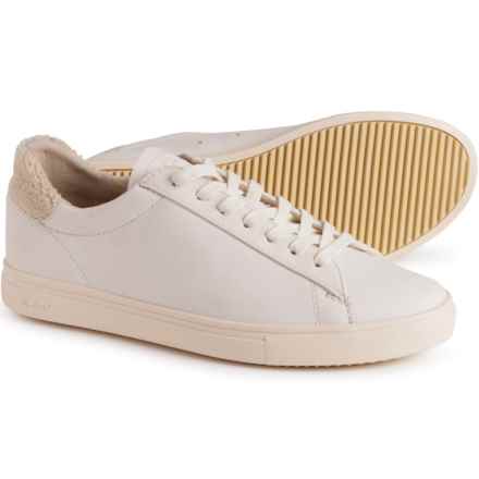 Clae Bradley Sneakers - Leather (For Men and Women) in Off-White Vanilla Terry
