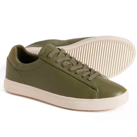 Clae Bradley Sneakers - Leather (For Men and Women) in Olive Leather