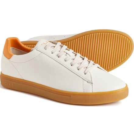 Clae Bradley Sneakers - Vegan Leather (For Men and Women) in Off-White Tangerine Light Gum