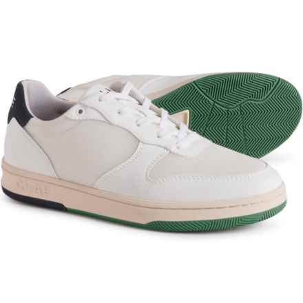Clae Malone Lite Sneakers - Leather (For Men and Women) in White Navy Pine Green