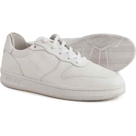 Clae Malone Sneakers - Leather (For Men and Women) in Triple White Leather