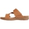 7GGUD_4 Clarks April Raelyn Slide Sandals - Leather, Wide Width (For Women)