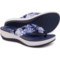 Clarks Arla Glison Flip-Flops (For Women) in Blue Floral Syn