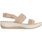 7MCMV_2 Clarks Arla Stroll 2-Strap Sandals - Wide Width (For Women)