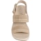 7MCMV_5 Clarks Arla Stroll 2-Strap Sandals - Wide Width (For Women)