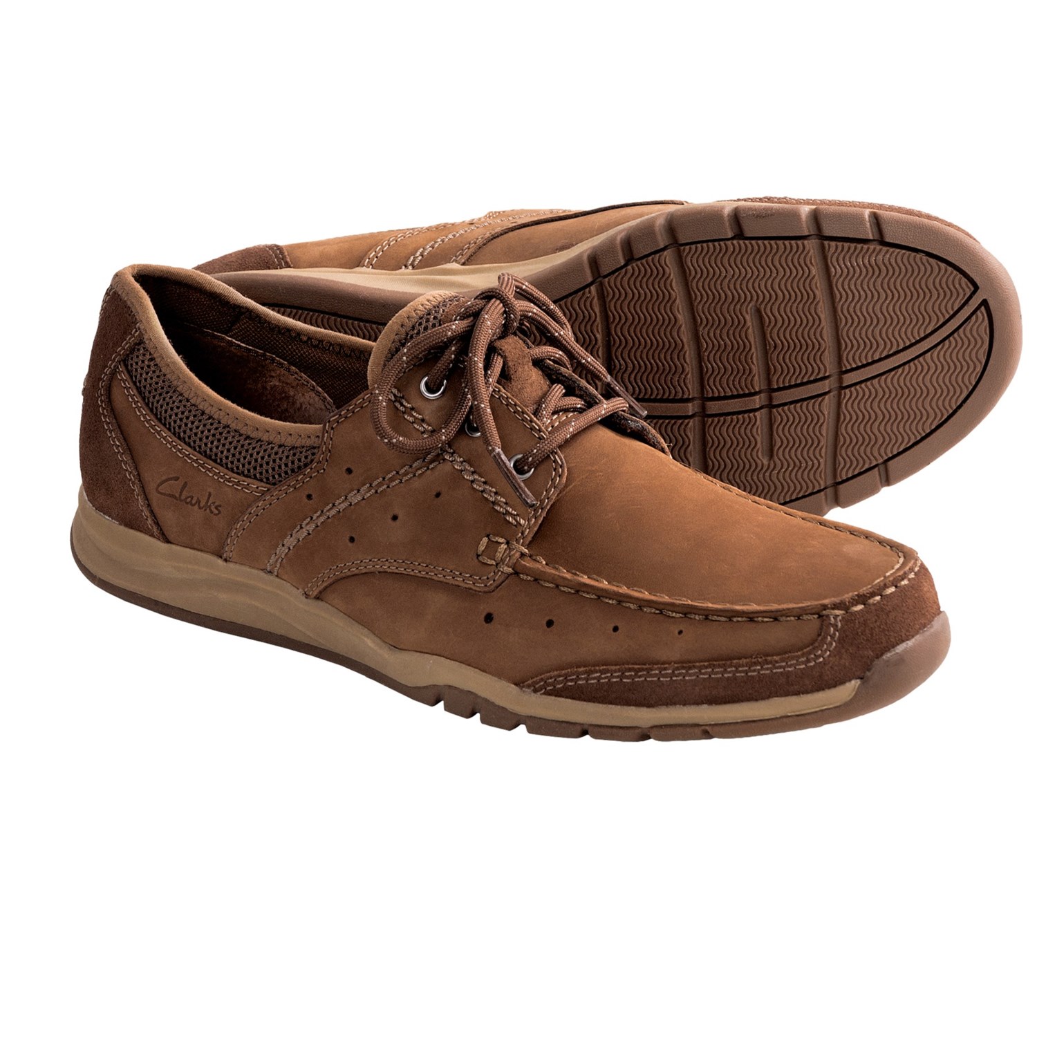Clarks Armada English Shoes - Leather-Mesh (For Men) - Save 33%