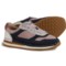 Clarks Boys and Girls Craftrun Tor Sneakers - Leather in Pink Combi