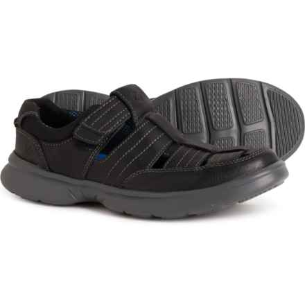 Clarks Bradley Cove Sandals - Leather (For Men) in Black Tumbled