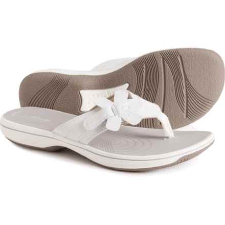 Clarks Brinkley Flora Flip-Flops (For Women) in White