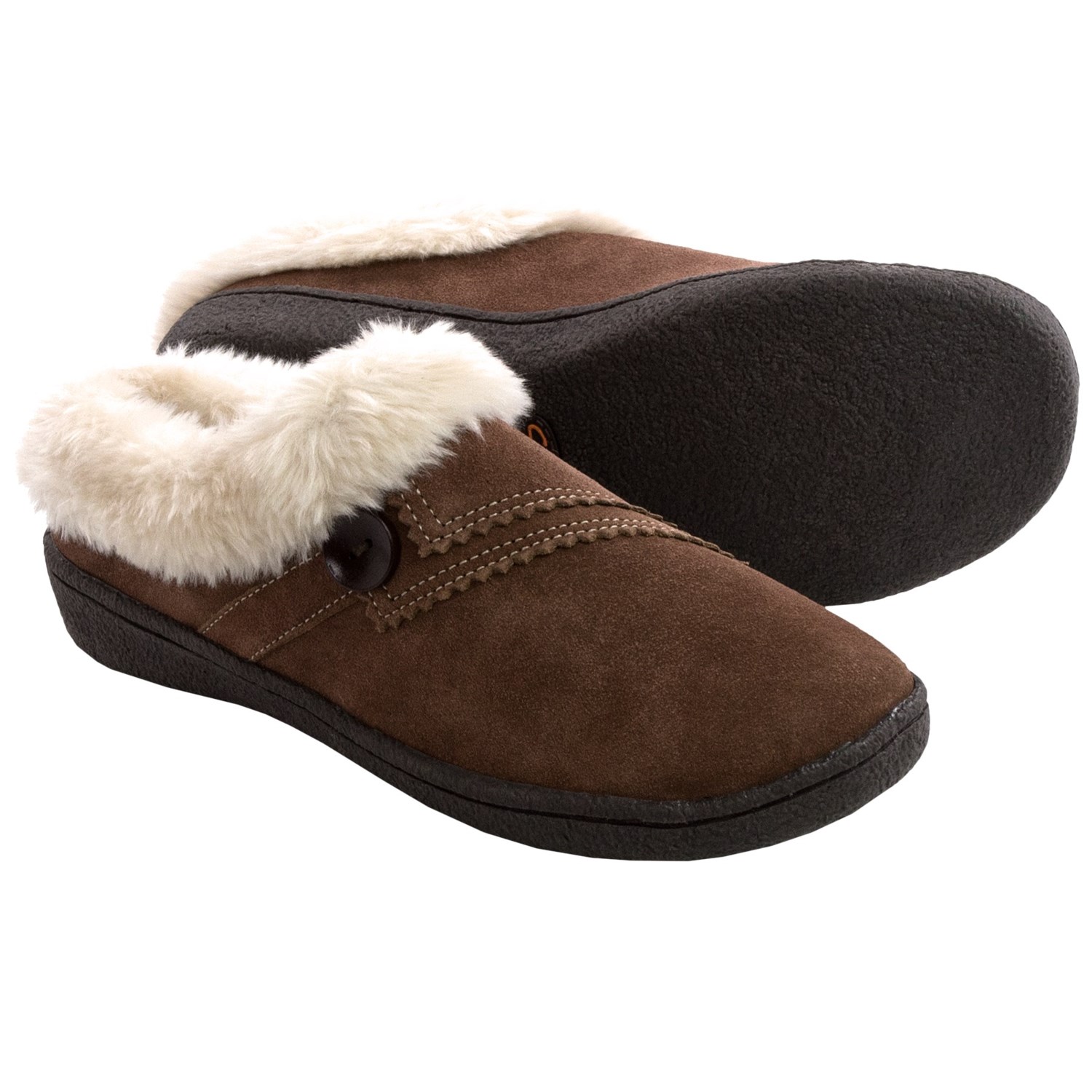 Clarks Button Clog Slippers (For Women) - Save 45%