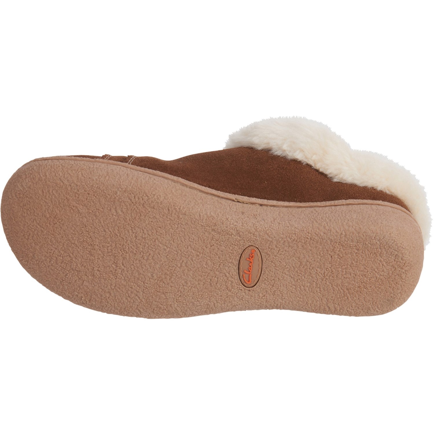 clarks button scuff slipper