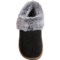 8XRAR_2 Clarks Faux-Fur Collar Moc Slippers - Leather (For Women)