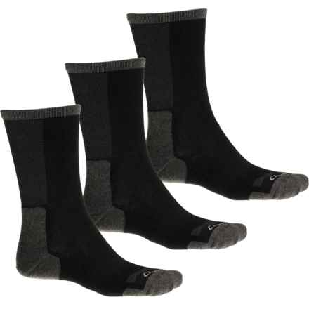 Clarks Half Cushion Air Arch Support Socks - 3-Pack, Crew (For Men) in Black