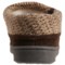 90TXU_4 Clarks Knit One-Button Cuff Scuff Slippers - Suede (For Women)