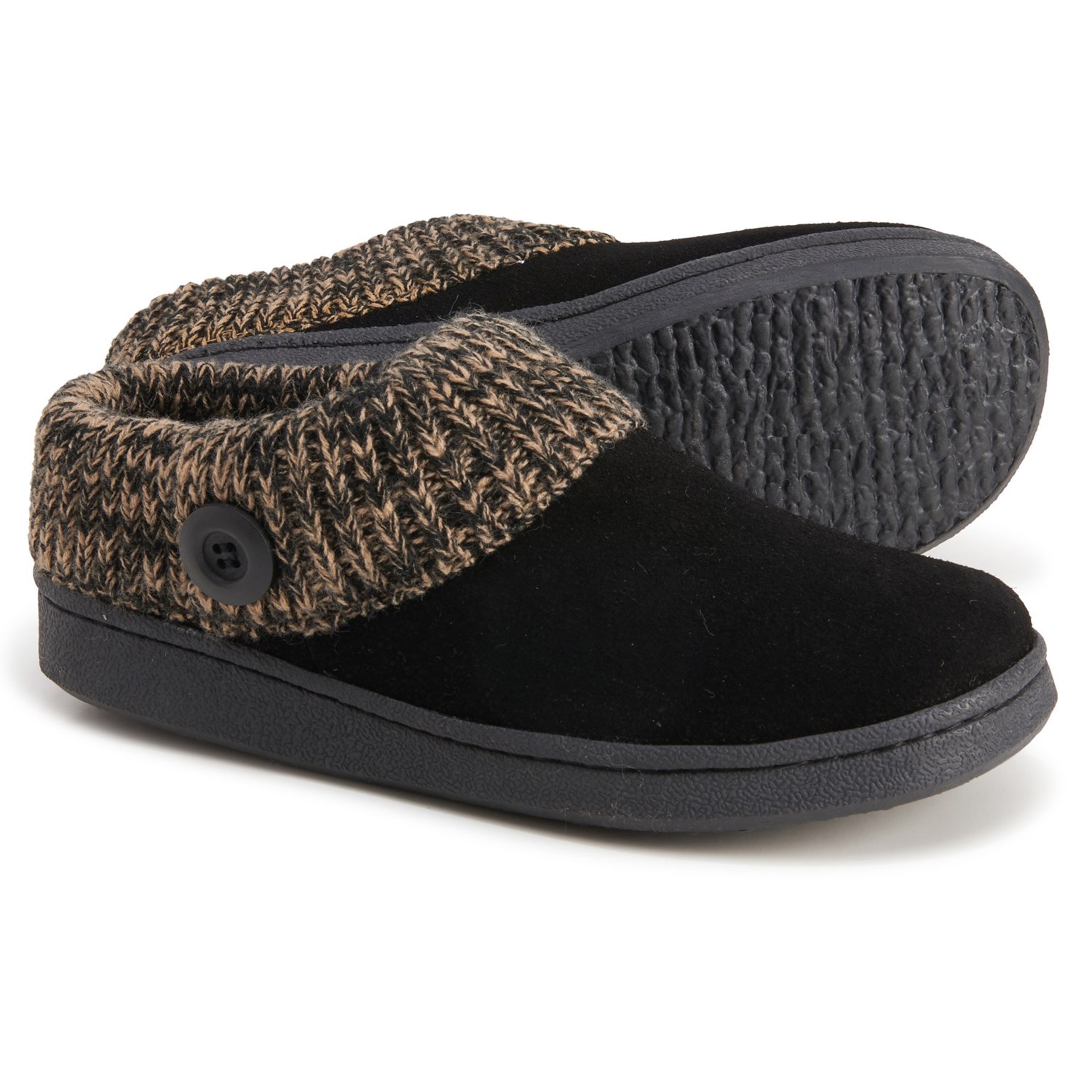 clarks sweater knit scuff slipper