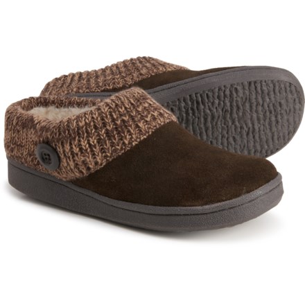 clarks quilted scuff slipper